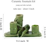 Ceramic Accents Water Fountain & Pump Kit – 9.5 inch DIY Indoor/Outdoor Garden W... - Image 3