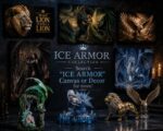 ICE Armor Hand-Painted Dragon Statue – Large Resin Collectible Figurine, Premium... - Image 4