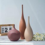 Relexome Ceramic Modern Vase Set of 3 Farmhouse Decorative Vase Minimalist Aesth... - Image 4
