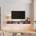 FurniNova Floating TV Stand,59'' Wall Mounted TV Console,Floating TV Shelf,Wall ... - Image 3
