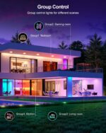 DUSKTEC Smart Recessed Lighting 6 Inch, RGBCW LED Recessed Ceiling Light Compati... - Image 6