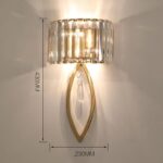 Luxury Postmodern Crystal d Bedside LED Bedroom Living Room TV Aisle Entrance Li... - Image 3