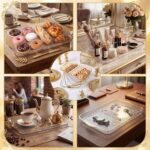 6 Pack Clear Serving Platters with Handles 14.8 x 9.4 Inch Large Party Plastic S... - Image 5