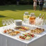 6 Pack Clear Serving Platters with Handles 14.8 x 9.4 Inch Large Party Plastic S... - Image 6