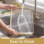 6 Pack Clear Serving Platters with Handles 14.8 x 9.4 Inch Large Party Plastic S... - Image 7