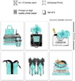 Glam Blue Wall Decor - High Fashion design - Designer Perfume, Shoes, Handbags -... - Image 3