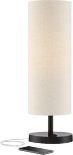 360 Lighting Heyburn 20" High Modern Accent Hotel Style Table Lamp with USB Char... - Image 3