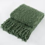Winter Knit Throw Blanket Fluffy Fuzzy Soft Lightweight Cozy Farmhouse Tassels C... - Image 3