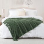 Winter Knit Throw Blanket Fluffy Fuzzy Soft Lightweight Cozy Farmhouse Tassels C... - Image 7