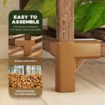 Bamworld 2 Sets Plant Stands Indoor Tall Shelves Outdoor for Multiple Flowers 10... - Image 4