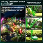 Solar Garden Lights 4 Pack, 24LED Swaying Solar Lights for Mother's Day, 30 Inch... - Image 3