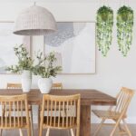 Nisoger Fake Hanging Plant with Woven Basket, 2 Pack Artificial Hanging Plants, ... - Image 7