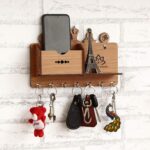 Webelkart Designer Yoga Side Shelf-Brown Wall Shelves Wooden Shelf, Keyholder (w... - Image 3