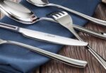 Artaste 56525 Rain II Forged 18/10 Stainless Steel Flatware 20 Piece Set, Servic... - Image 6