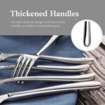 Artaste 56525 Rain II Forged 18/10 Stainless Steel Flatware 20 Piece Set, Servic... - Image 8