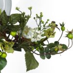 Nearly Natural 4634-CR Hydrangea Triple Candleabrum Centerpiece, Cream 29" x 10.... - Image 3