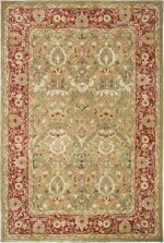SAFAVIEH Persian Legend Collection Area Rug - 6' x 9', Light Green & Rust, Handm... - Image 3