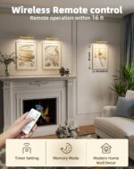 EZVALO Picture Light for Wall, Rechargeable 2400mAh Battery Lights Wireless with... - Image 3