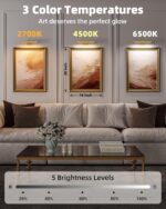 EZVALO Picture Light for Wall, Rechargeable 2400mAh Battery Lights Wireless with... - Image 8