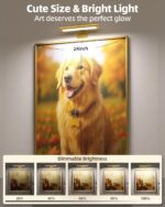 EZVALO Picture Light for Wall, Rechargeable 2400mAh Battery Lights Wireless with... - Image 9