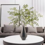 Fake Plants Eucalyptus Stems,Plastics Ficus Stems for Vase Artificial Plants,Gre... - Image 5