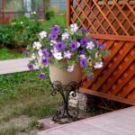 Ammyoo Artificial Fake Flowers Plants for Outdoor Decoration, 2PCS Faux Petunias... - Image 8