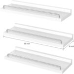 RYOFOBETTO Floating Shelves for Wall Decor, White and Grey Shelves for Bathroom,... - Image 4