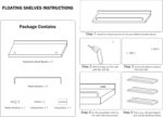 RYOFOBETTO Floating Shelves for Wall Decor, White and Grey Shelves for Bathroom,... - Image 7