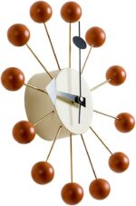 SHISEDECO Mid Century Retro Design Painted Solid Wood Non Ticking Decorative Mod... - Image 3