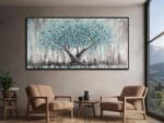 Arjun Framed Blue Tree Extra Large Canvas Wall Art for Living Room Tree of Life ... - Image 5