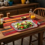 Boho Ceramic Serving Platters with Handles Set of 4, 12Inch Large Serving Dishes... - Image 6