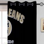 Custom New Orleans Curtains for Bedroom, Personalized Blackout Curtains with Log... - Image 6