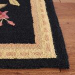 SAFAVIEH Area Rug 8x10 - Chelsea Collection - Large - Black, Hand-Hooked Wool, F... - Image 5