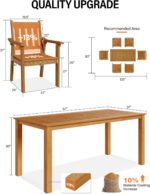 YEFU Outdoor Patio Chairs Set of 2: All Weather Outdoor Dining Chairs with Wide ... - Image 7