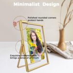 Gold Floating Frame, 5"x7", Vertical, 2 Set, For Picture 4x6, 3.5x5,2x3, Small D... - Image 4