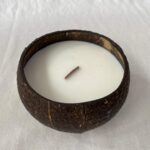 Coconut Bowl Candle – 14oz Premium Soy – Wood Wicked Coconut Scented Candle – Na... - Image 7