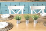 Mkono Mini Fake Plants in Farmhouse Galvanized Metal Pots 3 Pack Small Potted Ar... - Image 4