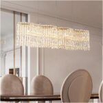 Flower Wave Crystal Ceiling Chandeliers LED Modern Luxury Hanging Lamps Indoor H... - Image 5
