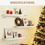Easy Install Floating Shelves, 15.7 Inch Wall Mounted Wooden Shelf, Small Hangin... - Image 3