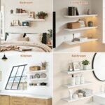 Easy Install Floating Shelves, 15.7 Inch Wall Mounted Wooden Shelf, Small Hangin... - Image 6