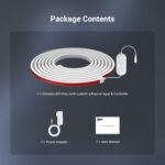 NEEWER 9.84ft/3m LED Strip Lights Front Lit, Smart AI RGB Cuttable Neon Rope Lig... - Image 9
