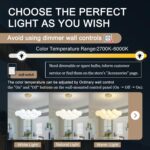 Modern Bubble Chandelier Lighting 19-Light Mid-Century White Glass Globe Chandel... - Image 6
