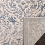 SAFAVIEH Area Rug 8x10 - Brentwood Collection - Large - Light Grey & Blue, Damas... - Image 5