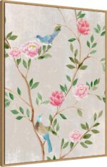 Amanti Art Framed Canvas Wall Art 42x32 Bird Garden I by Aria K, Framed Wall Art... - Image 3