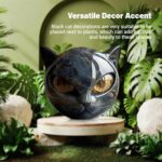 Luxury Black Cat Sculpture, Hand-Carved Crystal & Healing Stone Art Piece, Elega... - Image 9