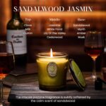 M&SENSE Natural Strong Soy Candle | Sandalwood Jasmine & Green | 9.2 oz, 50H Bur... - Image 3