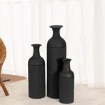 BANOMII Large Metal Floor Vases Set of 3, 27'' 20'' 16'', Black Tall Flower Vase... - Image 6