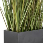 Deco 79 Faux Foliage Artificial Plant with Black Rectangular Plastic Pot, 10" x ... - Image 5