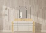 VocalStar Frameless Arch Mirror, 26" x 38" Bathroom Wall Mirror with Beveled Edg... - Image 5