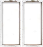 Prinz White Peonies Floral Wrapped Canvas Wall Art, (Set of 2), 7.5" X 19.5" X 1... - Image 3
